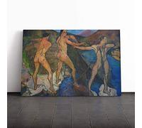 Suzanne Valadon Casting of The Net Canvas Print | Gallery Wrapped 30mm Frame Wall Art | 24x16 inches | Ready to Hang | Modern Picture | Living Room Bedroom Lounge Office