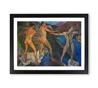 Suzanne Valadon Casting of the Net Classic Painting Framed Print | A2 Black Framed Wall Art | Ready to Hang | Classic Historical Picture | Living Room Bedroom Lounge Office