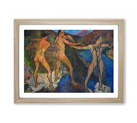 Suzanne Valadon Casting of the Net Classic Painting Framed Print | A2 Oak Framed Wall Art | Ready to Hang | Classic Historical Picture | Living Room Bedroom Lounge Office
