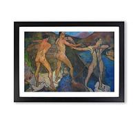 Suzanne Valadon Casting of The Net Framed Print | A2 Black Framed Wall Art | Ready to Hang | Modern Nature Picture | Living Room Bedroom Lounge Office