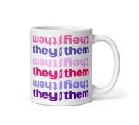 Suze Kipper They/Them Mug 330ml Purple | Great Gift for Non-Binary People