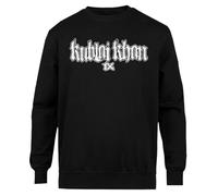 Suzetee Kublai Khan TX Crew Neck Jumper Black Unisex, Black, M