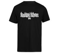 Suzetee Kublai Khan TX Men's Black Short Sleeve T-Shirt, Black, XL