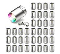 SUZEYAR 36 Pcs - Miniature Lights for Dollhouse,Miniature LED Lights for Handcraft,Mini Spot Light Battery Operated, Tiny Decoration Light,LED for Balloons,Party Decoration (Multicolor changing)