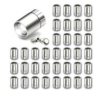 SUZEYAR 36 Pcs - Miniature Lights for Dollhouse,Miniature LED Lights for Handcraft,Mini Spot Light Battery Operated, Tiny Decoration Light,LED for Balloons,Party Decoration (Cold White)