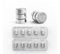 SUZEYAR 3x1.5V Button Coin Cell Batteries 3LR41 Button Batteries, 4.5V Replacement Batteries for Bore Sight, Toys, Keychain LED Flashlight, Replacement for 3xAG3, 3x392, 3xLR41Batteries, 10 Pack