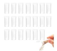 SUZEYEN Mini Salt and Pepper Shakers Set 20PCS - Portable Refillable Spice Containers for Travel, Camping, Picnic, Hiking, Outdoor Cooking & Kitchen Use