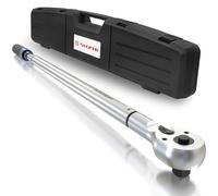 SuZhi 3/4-Inch Drive Click Torque Wrench, Dual-Direction Click Professional Torque Wrench135-815N.M/100-600FT.LB, Dual Range Scales Graduated