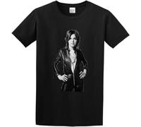Suzi Quatro 48 Crash Glam Rock Leather Tuscadero Music Men's T-Shirt Casual Tee Summer Fashion Tops Clothing Black 3XL