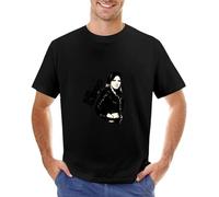 Suzi Quatro Black T-Shirt Printed Tee Graphic Top for Men Unisex Shirt L