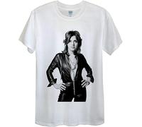 Suzi Quatro T Shirt 48 Crash Glam Rock Leather Tuscadero Music Unisex Gift White