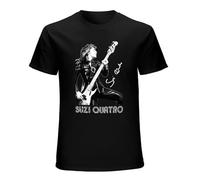 Suzi Quatro Unisex T-Shirt Graphic Printed Tee Mens Black Shirt M