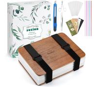 Suziko Professional Flower Press Kit - Flower Preservation Kit 6 Layers 6.3 x 8.3 inch for Adults Kids-Great Gift for Arts & Crafts Lover (Brown)
