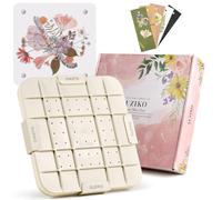 Suziko Updated 9" (23cm) Large Microwave Flower Press with Photo Frame for Quick Pressing, Drying, and Creating Pressed Flowers