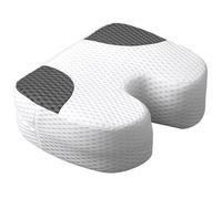 Suzile 1 Pcs Hot Tub Booster Seat Weighted Spa Bathtub Booster Inflatable Cushion Quick Dry Non Slip Bottom Portable Seat with 3D Air Mesh Cover Tub Accessory for Adult Indoor Outdoor (White Grey)