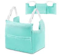 Suzile Mastectomy Pillow for Recovery Mastectomy Recovery Supplies Soft Breast Pillow for Breast Cancer Post Essentials, Internal and External Pockets for Ice Pack Remote Controls Phones(Blue)