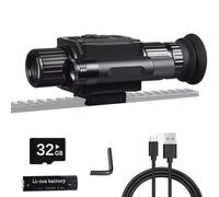 SUZLAZYR NK008 Night Vision Scope for Hunting, 1080p HD Infrared Riflescope Monocular Camera, Built-in 850 IR Illuminator, 5X Digital Zoom