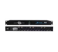 SUZLAZYR Professional Feedback Suppressor, Microphone Anti-Howling Feedback Frequency Shifter Audio Processor for Stage and KTV,6in6out
