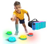 SUZLAZYR Reaction Training Lights Remote Control Speed and Agility Response Training Equipment 4 Modes & 4 Light Color Hand Eye Coordination Training Lamp for Sports and Fitness,8 Lights