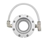 SUZLAZYR Ring Air Knife Blower, 360° Aluminum Alloy Wind Knife with 2 Air Inlets, Uniform Air Flow, Split Installation for Pipe and Cable Drying, Use with Air Compressor,32mm