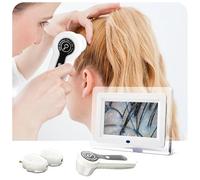 SUZLAZYR Skin Hair Analyzer, 7 Inch HD LCD Screen 50X/200X Skin Magnifier Professional Skin Analysis Machine Digital Hair Follicle Scalp Detector for Home Salon Use