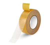 suzmei 1 Inch X 66FT Hem Tape for Curtains,Heavy Duty Double Sided Fabric Tape, Stitch Witchery Hem Pants Clothes Dresses Fabric Without Sewing Ironing, Strong Adhesive Tape for Rug, Carpet, Art (1)