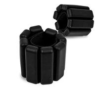suzmei 2 PCS Adjustable Wrist Weights Ankle Weights Set for Exercise Walking Jogging Yoga Aerobics Pilates Weight-Bearing Bracelet Fitness Wristband (Black) (BLACK)
