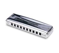 Suzuki Diatonic Harmonica Pro Master Valve MR-350V- key of A, Silver with chrome plating