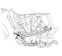 Suzuki GSF600S Bandit Engine Guard - Chrome BY HEPCO & BECKER (2000-2004)