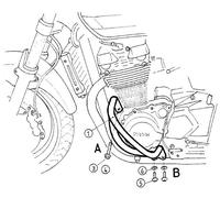 Suzuki GSX1400 Engine Guard - Chrome BY HEPCO & BECKER (2001-2006)