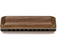 Suzuki Manji M-20W 10-Hole Diatonic Harmonica with Wooden Cover Plates - Key of D