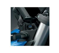 SUZUKI Official USB Socket for Motorcycle, Compatible with GSX-8S, USB Type-A, 5V/2A, Black, Plastic, Shock Resistant, Handlebar Mount, Charger for Smartphones