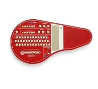 Suzuki Omnichord OM-108R in red, electronic musical instrument with 108 chords