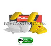 Suzuki RM250 RM 250 2001-2012 Polisport Plastics Kit Yellow White Plastic Set