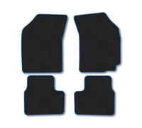 Suzuki Swift Non-Sport 2010-2017 Premium Car Mats Tailored Fit Tufted-Pile Thick Carpet Blue Trim Non-Slip Floor Mats Full Coverage Compatible Accessory Full Front & Rear Set Hand-Finished with Clips