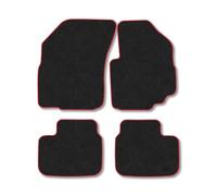 Suzuki SX4 (2006-2014) [Auto] Car Mats Accessories Tailored Fit Carpet Floor Mats Non Slip Red Trim Accessory Compatible Front Rear Set Anti Slip Backing Custom Fit Hand-Finished Full Coverage