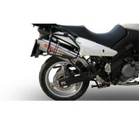 Gpr Exclusive Trioval Mid Line System V-strom Dl 650 12-16 Euro 3 Homologated Muffler Silver Homologated