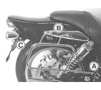 Suzuki VZ1600 Marauder/Intruder M1600 Pipe leather bag holder Chrome BY H&B