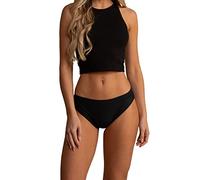 Suzy & Me Black Period Pants by TOTM. Bikini or Full Brief Styles (as8, numeric, numeric_10, numeric_12, regular, regular, BIKINI BLACK)