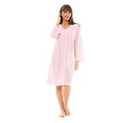 Suzy & Me Ladies Supersoft Waffle Jersey Zip Robe (EXTRA LARGE, PINK)