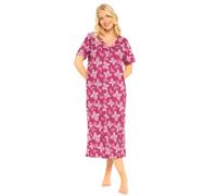 Suzy & Me Plus Size 100% Jersey Cotton Nightshirt (BURGANDY 22-24)