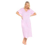 Suzy & Me Plus Size 100% Jersey Cotton Nightshirt (PINK LACE 30-32)