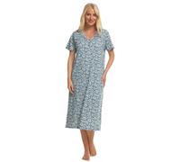 Suzy & Me Plus Size 100% Jersey Cotton Nightshirt (SAGE FREESIA 30-32)