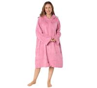 Suzy & Me Towelling Cosy Robe - Oversized Hooded Two-Way Zip Dressing Gown | 100% COTTON
