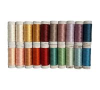 Suzy Quilts Evolve (8WT) Thread Set by Aurifil 100% Cotton 20 Small Spools Ideal for Sewing, Quilting, Patchwork, Crafting