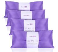 SuzziPad Hot & Cold Lavender Eye Pillows for Relaxing, Purple, 4 Packs