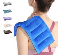 SuzziPad Microwavable Heating Pads for Discomfort Reducing, 7x16 Heating Pad Microwavable, Muscle Ache, Soothing Fatigue for Neck and Shoulder, Rice Heating Pad Microwavable, Warm Compress, Navy Blue