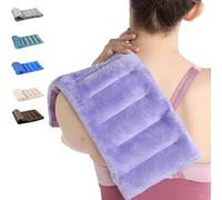 SuzziPad Microwavable Heating Pads for Discomfort Reducing, 7x16 Heating Pad Microwavable, Muscle Ache, Soothing Fatigue for Neck and Shoulder, Rice Heating Pad Microwavable, Warm Compress, Puple