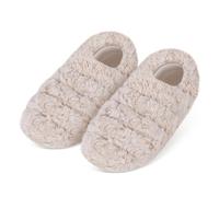 SUZZIPAD Microwavable Slippers and Foot Warmer for Bed, Microwave Heated Slippers for Women & Man, Feet Warmers for Plantar Fasciitis, Cold Feet, S/M