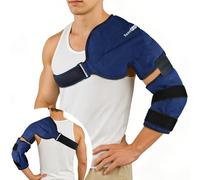 SUZZIPAD Shoulder Ice Pack, Reusable Ice Pack for Shoulder with Ergonomic Fit and Adjustable Compression Design, for Muscle Recovery After Baseball, Tennis, Workout